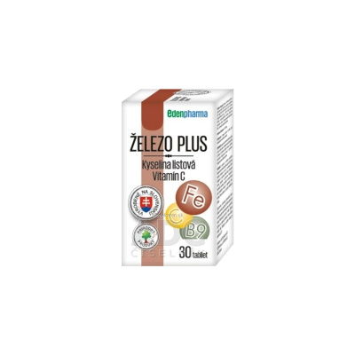 EDENPharma ŽELEZO PLUS tbl 1x30 ks