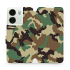 Flipové pouzdro Mobiwear - Xiaomi Redmi 13C - V111P Maskáče (Knížkové flip pouzdro, obal, kryt na mobil Xiaomi Redmi 13C - V111P Maskáče, materiál Umělá kůže + TPU - ochrana 360°, stojánek, silikonová