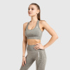 Bezšvová fitness súprava Iron Aesthetics Seamless Spots, zelená