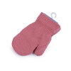 Detské pletené rukavice palčiaky - ružová