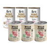 BRIT MONO PROTEIN RABBIT 3x400g & WILD FARM Pate Lamb 3x400g bezlepkové krmivo pre psov