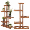 Držiak Na Kvetináč stojan na kvety kvetináče drevený regál na rastliny 6 políc EKO