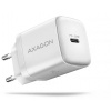 AXAGON ACU-PD20W, 20W sieťová nabíjačka, 1x port USB-C, PD3.0/PPS/QC4+/AFC/Apple, biela ACU-PD20W