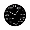 Matematické hodiny klasik Černá
