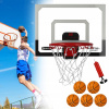 BASKETBALOVÝ KÔŠ NA MINI BASKETBALOVÉ DVERE PRE DIEŤA + SADA 4 LOPTIČIEK