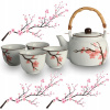 Súprava na prípravu čaju Edo Japan Sakura kanvica 800 ml + šálky 4 ks