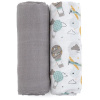 PETITE&MARS Misty Grey Planes 2 v 1 120 × 120 cm, 2 ks 8596202005940