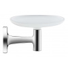 Duravit Starck T Mydlovnička s držiakom, chróm/mliečne sklo 0099331000