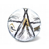 Prémiová futbalová lopta veľkosti 5, strieborno-zlatý design