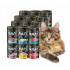 RAFI vlhké krmivo pre mačky MIX príchutí 24x400g BEZ OBILNÍN Dolina Noteci
