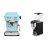 Ascaso Dream ONE, Kid Blue + Rocket Espresso FAUSTINO 3.1, black