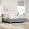 zahrada-XL Posteľ s pružinami a matracom krémová 90x200 cm Svetlosivá 3340297