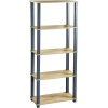 KESPER KESPER Policový regál Blue 5 políc, plast, MDF, 60 x 147 x 29 cm