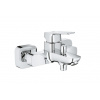 GROHE Cubeo Professional - Páková vaňová batéria na stenu, chróm 1018130000