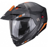 SCORPION prilba na motocykel ADX-2 CAMINO, mat.čierna/strieborná/oranž., veľ. M