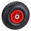 DEMA Nafukovacie koleso s guľôčkovým ložiskom pre vozík / fúrik 3.00-4, červené