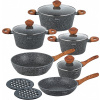 Sada hrncov - Sada hrncov žulových Mramorovaný indukcie 7242 (Sada hrncov - Sada hrncov žulových Mramorovaný indukcie 7242)