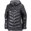 James & Nicholson | JN 1059 Ľahká dámska páperová bunda s kapucňou_02.1059 Farba: black/grey, Veľkosť: M