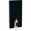 Geberit Sanitárny modul Geberit Monolith pre stojacie WC, 101 cm, predné opláštenie zo skla: Predné opláštenie: čierne sklo, Bočné opláštenie: hliník s čierny 131.002.SJ.6