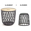 NABBI IKUBS3 (3 ks) 35/55 l antracit