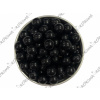 Sklenená korálka lesklá 8mm 10 ks - čierna