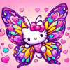 CUKROVÁ TLAČ Opłatek na Tort Cukrová hmota Hello Kitty Motýľ Motýlik