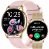 Smart hodinky Rubicon F30SMA-GOLD MESH-PINK SILICON zlaté