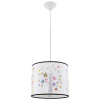 Sollux Lighting Detské závesné svietidlo Owls, 1x plastové tienidlo so vzorom, (fi 30cm)