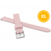 MINET MSSXP16 XL Predĺžený ružový remienok z luxusnej kože Top Grain - 16 mm - XL