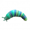 KN6 Antistresový kĺbový slimák finger slug Farba: zelená