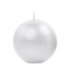 PartyDeco SVIEČKA GUĽA metalická perlová 6cm