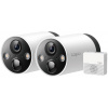 TP-Link Tapo C420S2 - vonkajší Wire-Free 4Mpx Security kamera, Full-Color, mikrofón, IR15m, 2x Tapo C420 + 1 H200