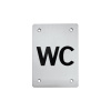 Piktogram WC BN - Brúsená nerez