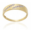 1116 ZLATÝ PRSTEŇ s DVOMA radmi CYRKONIAMI 585 (1116 ZLATÝ PRSTEŇ s DVOMA radmi CYRKONIAMI 585)