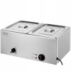 VEVOR Podgrzewacz Gastronomiczny 1200W 17L 2x1/2 Podgrzewacz Do Zup