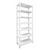 Kovový regál policový Biedrax 35 x 75 x 210 cm, biely - 7 políc biele lamino 12mm