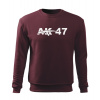 DRAGOWA pánska mikina AK-47, bordová 300g/m2 - XXL