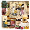 Hotový darčekový kôš SADA čajov, sirup, med, zaváranina, orechy, box