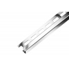 SP7 ukončovacia lišta Q ACARA, pravidelná, nerez V2A superlesk, 10 mm, 2,5 m