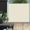 vidaXL Zaťahovacia bočná markíza na terasu krémová 170x300 cm - Krémová - 14091-155754