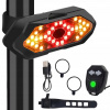 HUR ZADNÍ SVĚTLO PRO JÍZDNÍ KOLA LED USB + DÁLKOVÉ OVLÁDÁNÍ