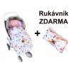 Baby Nellys Detský fusak maxi PREMIUM Srnka 110x50cm + rukávník zadarmo