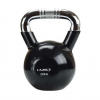 Kettlebell s chrómovaným úchopom HMS KTC 20 kg čierny