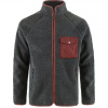 Fjällräven Vardag Pile Fleece M, Veľkosť S, Farba DARK GREY-MAROON