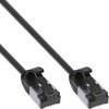 U/FTP (PiMF) Patchkábel LSOH TPE 1m cat.8.1, čierny, slim, Cu, Flex Cable, Ø4.3mm