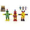 Teddies Robot dřevěný 12 cm