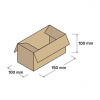 Kartónové krabice 3VVL 150x100x100mm, 25 ks