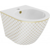 MEXEN - Lena bidet závesný, biela/zlatá vzor 35224809