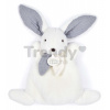 Plyšový zajačik Bunny Happy Glossy Doudou et Compagnie modrý 17 cm v darčekovom balení od 0 mes DC3885