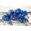 Vianočné gule 20/8543-2/7/6ks - modré so stromčekmi